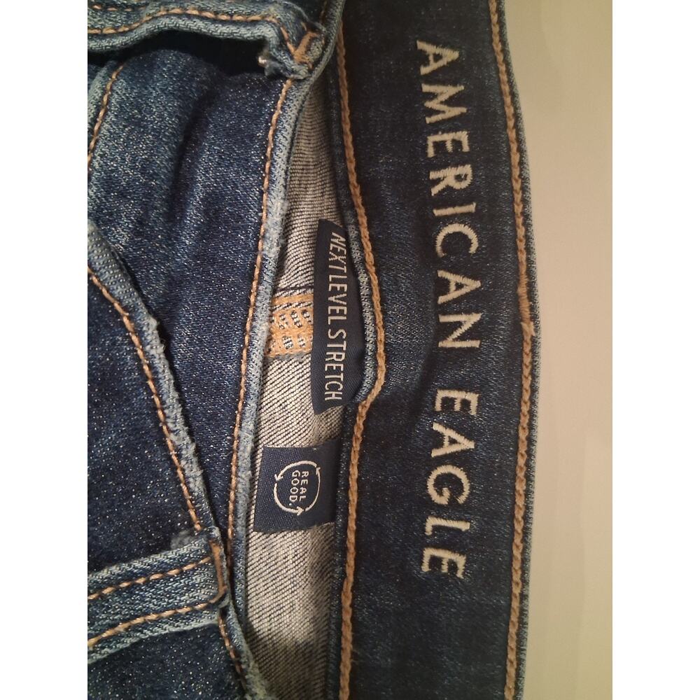 American Eagle Ne(x)t Level Stretch Hi-Rise Jegging Size 2 Short Distressed - Picture 6 of 14